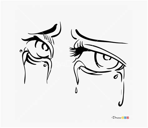Clip Art Drawing Of Crying Eyes Cartoon Crying Eyes Drawing Hd Png