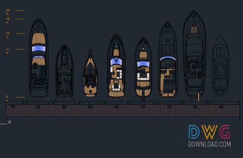 Super Yachts Cad Blocks Drawings Is An Autocad Dwg Drawing Of Superb Sea Yachts Of Varying