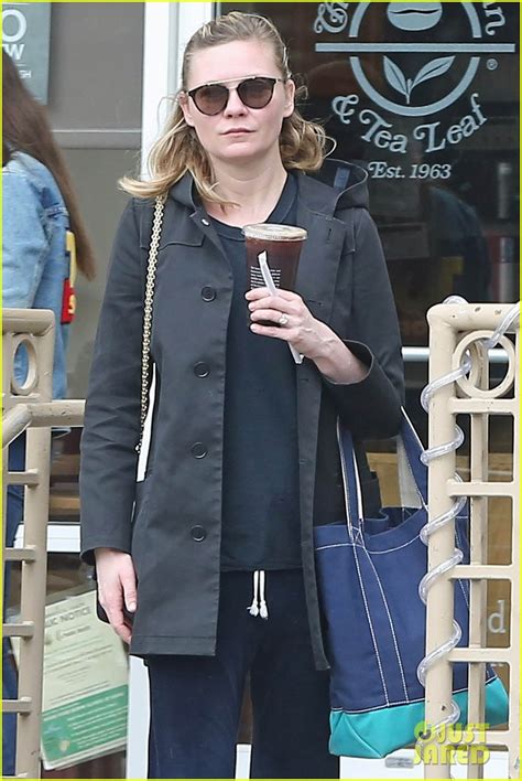 Kirsten Dunst Shows Off Engagement Ring During Coffee Run Photo