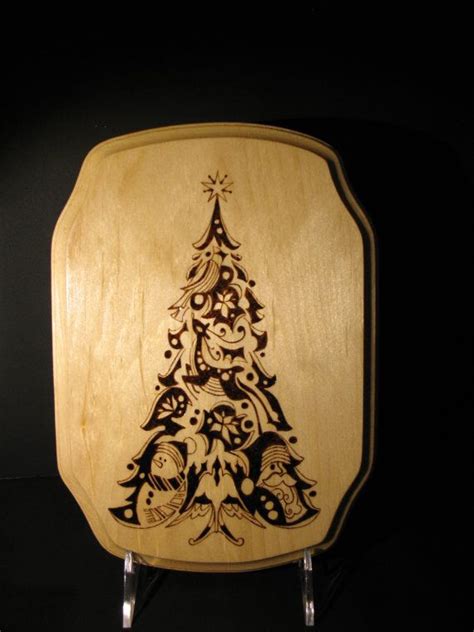 love the christmas images within the tree wood burning patterns wood burning crafts wood