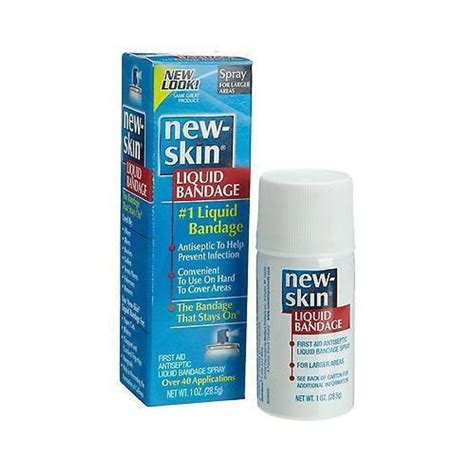 2 Pack New Skin Antiseptic Liquid Bandage Spray 1 Fl Oz Each
