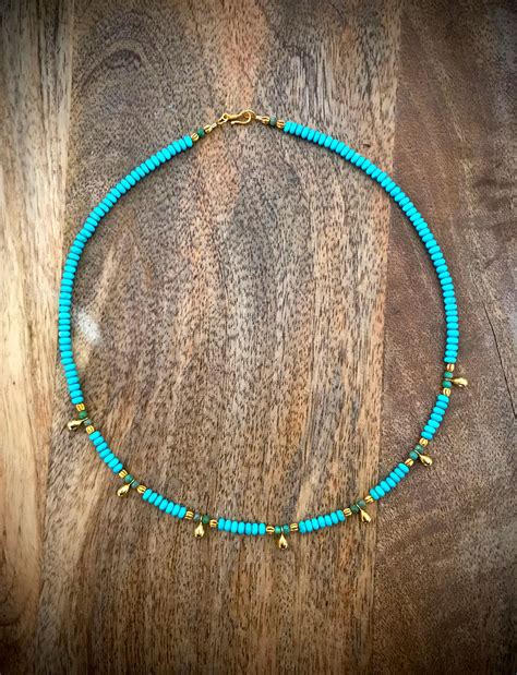 Turquoise Jewelry Necklace Boho Jewellery Necklaces Jewelry Making