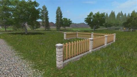 Fs17 Garden Fence Set Prefab V1000 Farming Simulator 19 17 22