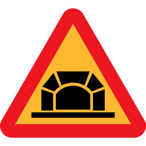 Clipart Tunnel Roadsign