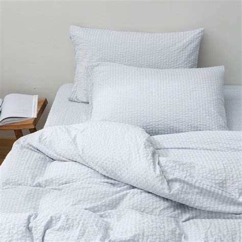 White Textured Bedding Set Organic Cotton Queen Duvet Cover Etsy
