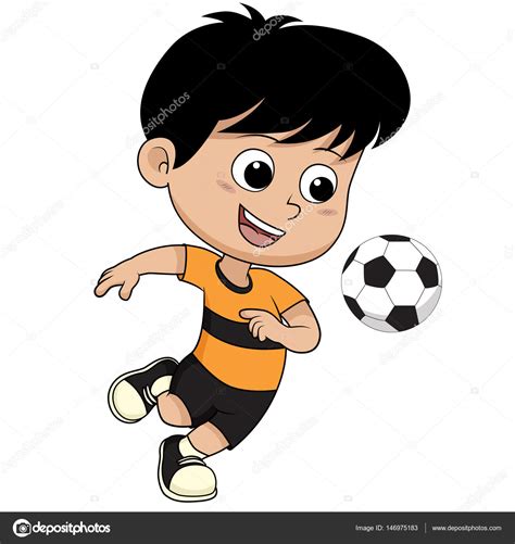Cartoon Soccer Kid Stock Illustration By © 146975183