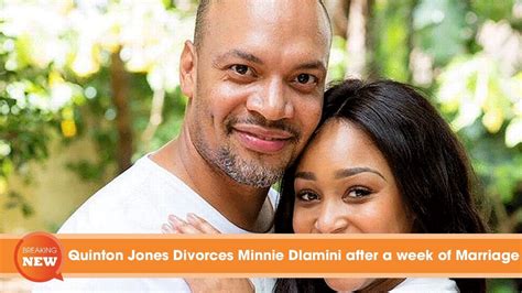 Scandal Quinton Jones Divorces Minnie Dlamini After A Week Of Marriage
