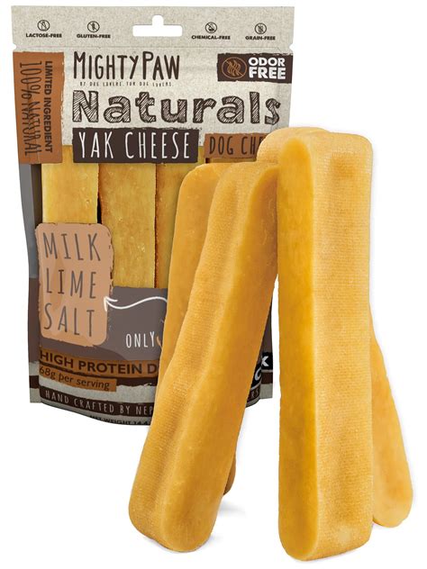 Buy Mighty Paw Yak Cheese Dog Chews 4 Large Sticks All Natural