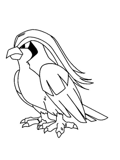 pokemon pidgeotto coloring pages free printable