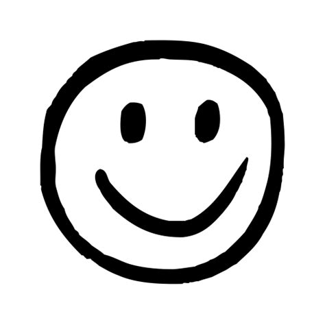 Happy Hand Drawn Smiley Icon