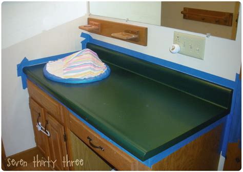 If you're installing a bathroom vanity, you'll want the perfect countertop for it. Paint your Countertops! - Inspiration Made Simple