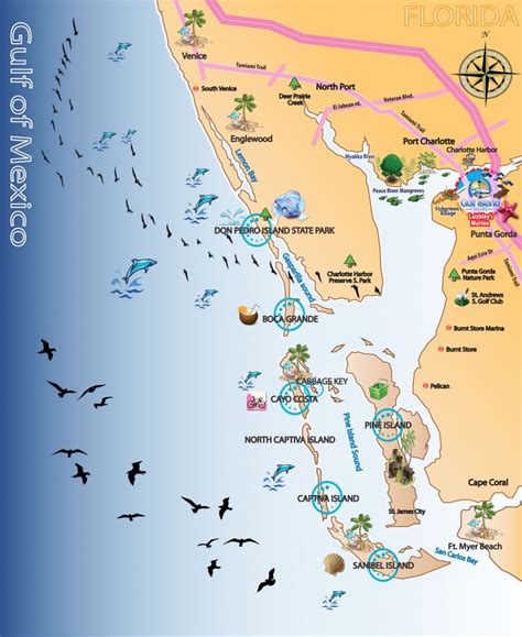 Florida Gulf Coast Beaches Map M M Florida Gulf Map Printable Maps