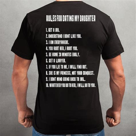 items similar to rules for dating my daughter shirt t shirt perfect father s t on etsy