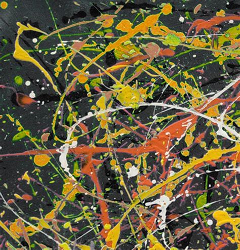 Yellow John Pollock Artist Large Modern Art L619 Largeartcanvas