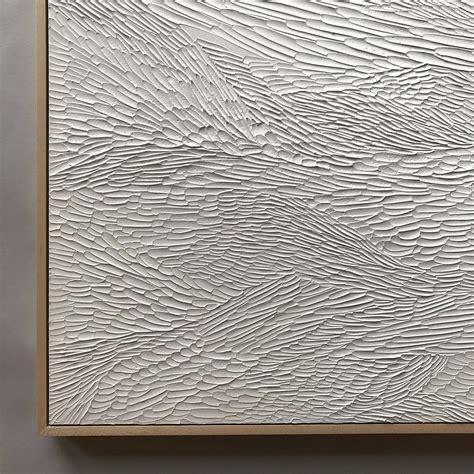 Current Textured White Abstract Painting Ninos Studio Textured