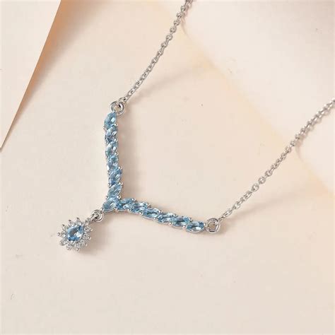 March Birthstone Silver Necklace A Meaningful T Shop Lc