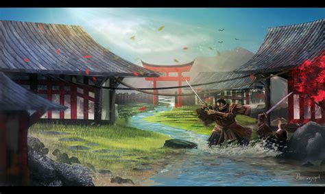 Japan Village By Burningraph On Deviantart