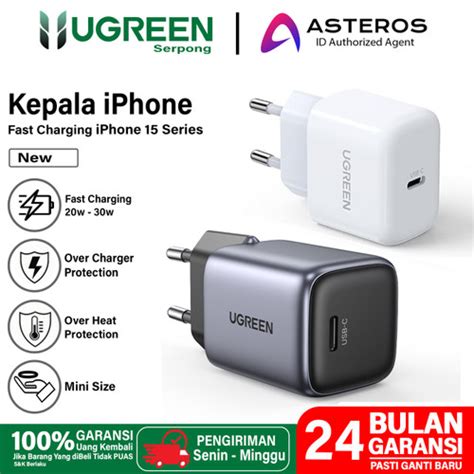 Jual UGREEN Adaptor Charger IPhone IPad 20w Mini Type C Fast Charging