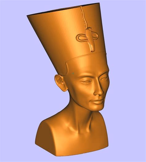 nefertiti bust restored 3d model 3d printable cgtrader