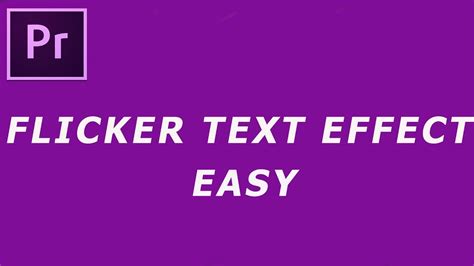 This particular graphic will consist of four elements — a line of text, two colored rectangles, and a mask. FLICKER TEXT EFFECT |PERFECT FOR ANY EDITING SOFTWARE ...