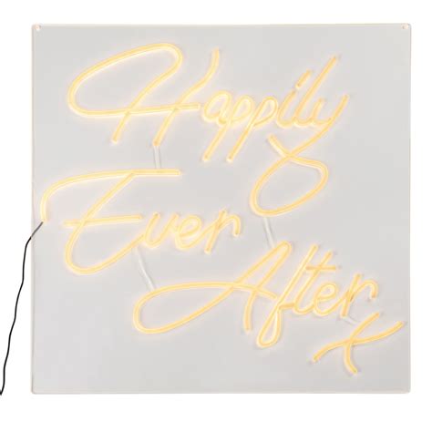 Happily Ever After Neon Sign 72 Cm X 72 Cm Cv Linens