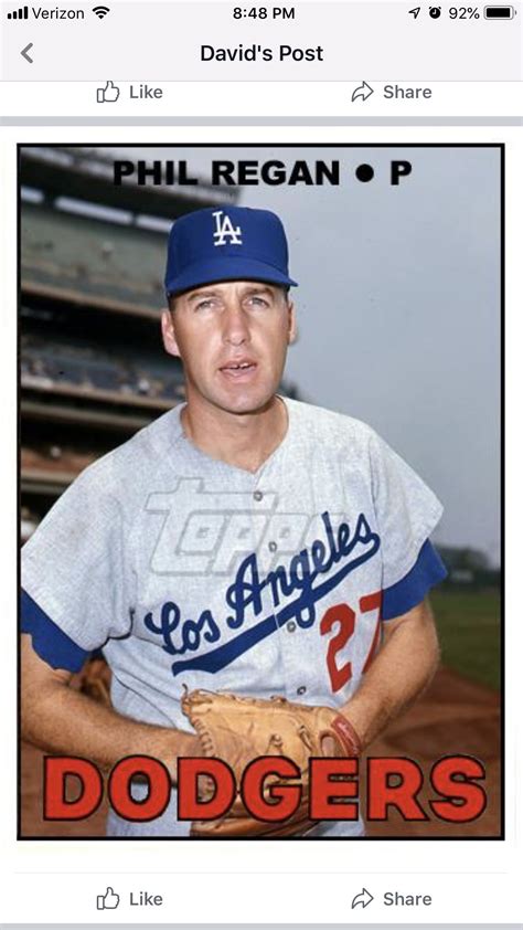 Phil Regan Baseball Cards Dodgers Baseball Players