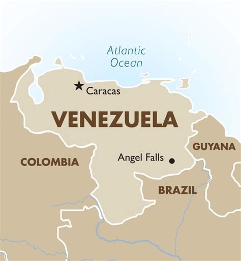 Capital Da Venezuela Mapa Venezuela Capital Mapa De América Do Sul