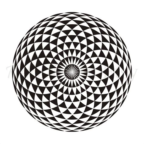 Mandala Art Digital Download Sacred Geometry Art Black And White