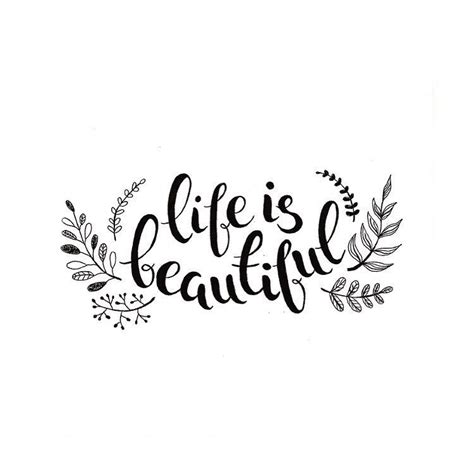 Life Is Beautiful Typography Typographyart Font Illustration Pen