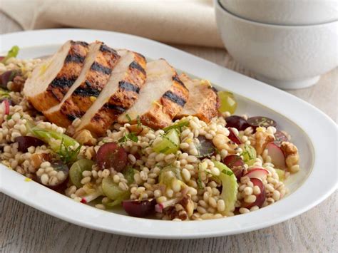 Grape And Grain Salad With Lemony Chicken Recipe Food Network Kitchen