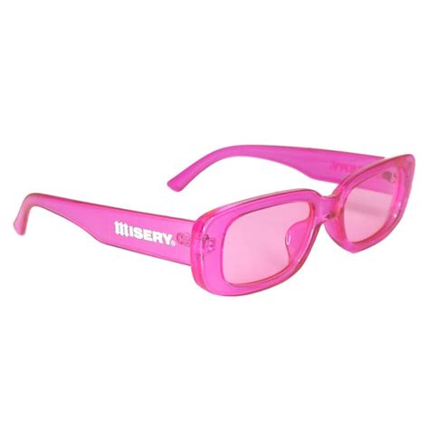hot pink rectangle sunglasses etsy