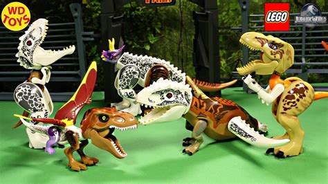 New Lego Jurassic World Hybrid Dinosaur Mutant Toys Tyrannosaurus Rex Indominus Velociraptor