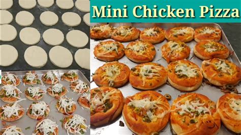 Mini Chicken Pizza Recipe How To Make Mini Chicken Pizza Recipe Umar