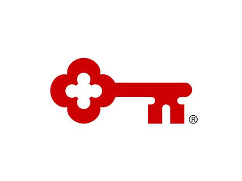 Red Key Logo Logodix