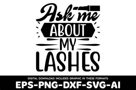 ask me about my lashes graphic by shopdrop · creative fabrica