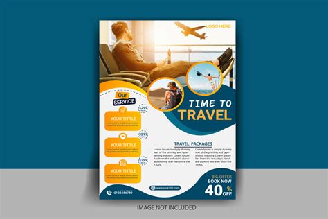 Travel Flyer Template Gráfico Por Behind The Design · Creative Fabrica