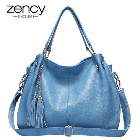 Buy Zency Classic Brand Women Shoulder Bag 100 Genuine Leather Fashion