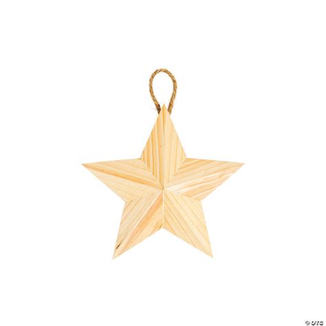 Small Diy Unfinished Wood Star Ornament Discontinued