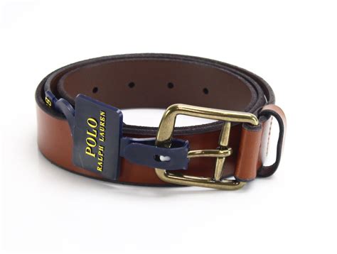 Polo Ralph Lauren Belts Mens Belt Saddle Gold 38 Leather Accessory