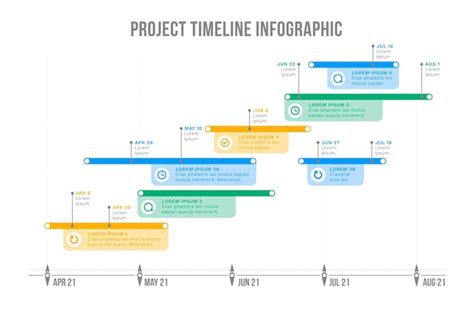 Free Vector Flat Timeline Infographic Template