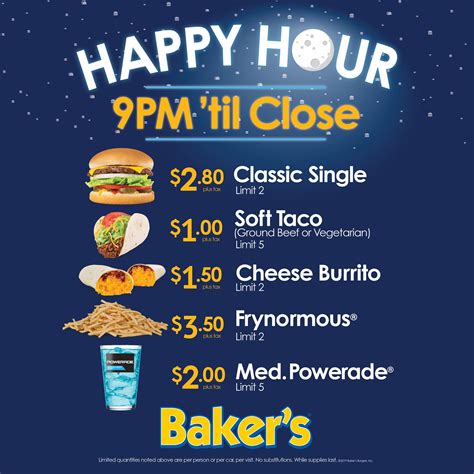 Late-night cravings?🍔🌙 We've got you... - Baker's Drive-Thru