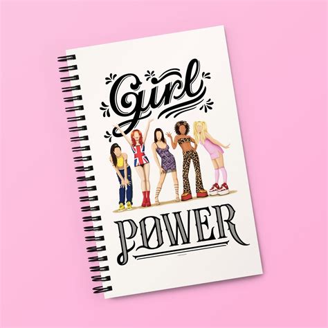 Girl Power Journal Spice Girls Notebook 90s Nostalgia T Etsy