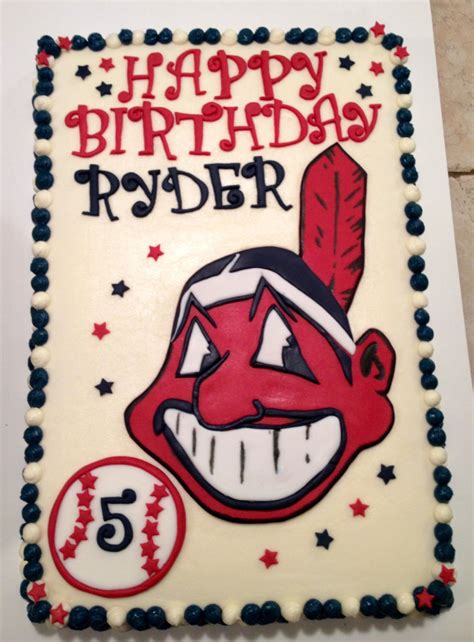 Cleveland Indians Cake 8th Birthday Birthday Cakes Birthday Ideas
