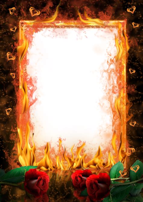 Fire Frame Png Hd Png Mart