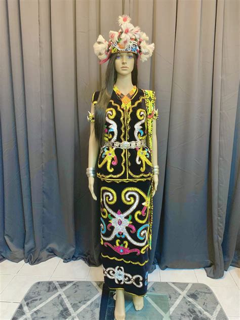 Baju Tradisional Sarawak Orang Ulu Saiz L Xl Fauzan Fadzil Couture