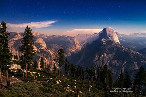 Yosemite Haze As The Stars Began To Appear The Moon Rose I Flickr