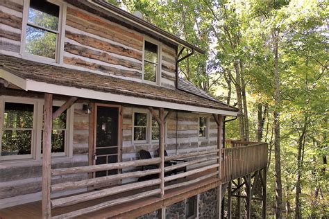 Antique Log Cabin Wooded Setting