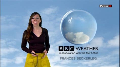Uk Regional News Caps Frances Beckerleg Bbc Weather Producer And Presenter