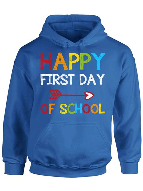 Awkward Styles Back To School Teacher Hoodie Happy First Day Of