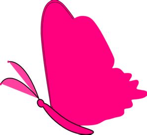 Neon Pink Butterfly Clip Art at Clker.com - vector clip ...